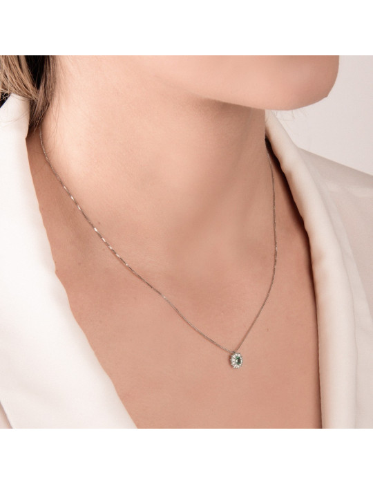 MIRCO VISCONTI - COLLANA ORO DIAMANTI E SMERALDO