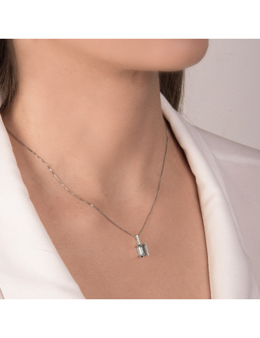 MIRCO VISCONTI - GIROCOLLO ACQUAMARINA E DIAMANTI