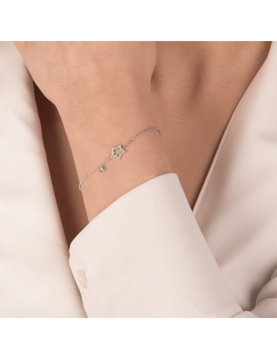 MIRCO VISCONTI - BRACCIALE ORO E DIAMANTI STELLA