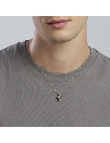 MABINA - COLLANA MYSTICAL CON CROCE NERA - 553819