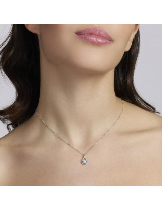 MABINA - COLLANA BEATRICE GOCCIA BIANCA - 553826