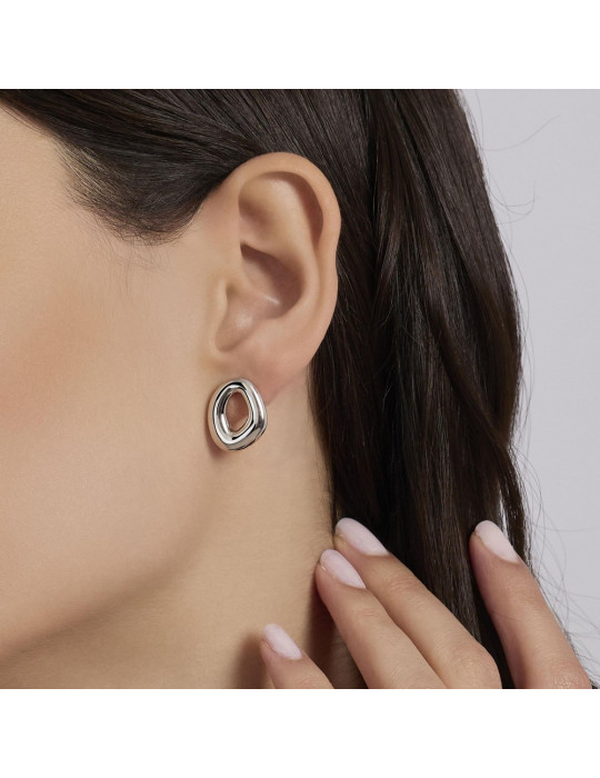 MABINA - ORECCHINI GEOMETRICI KIND SILVER - 563916