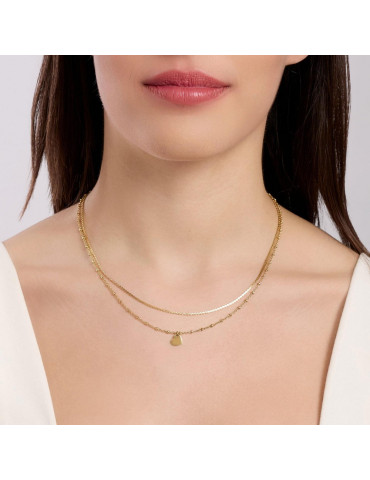KIDULT - GIROCOLLO CATENE E CUORE GOLD  STYLE 30