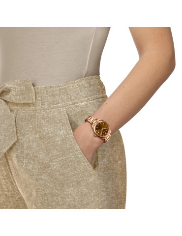 TISSOT - SOLOTEMPO PR 100 GOLD ROSE BROWN - 34MM