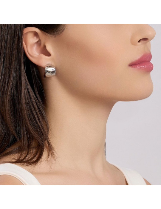 KIDULT - ORECCHINI SEMICERCHIO STYLE 09 SILVER