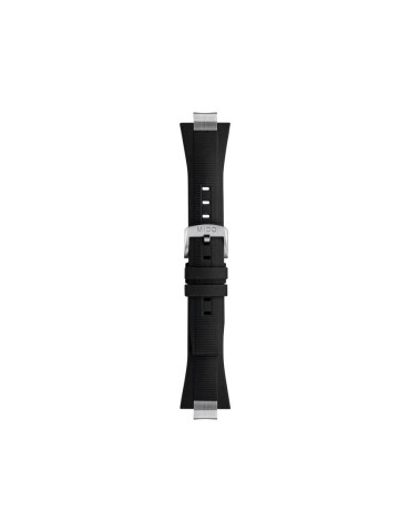 MIDO - CINTURINO IN CAUCCIÙ NERO MULTIFORT 8