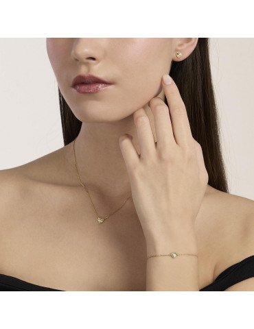 MABINA - ORECCHINI A CUORE DORATO VOILÀ - 563981