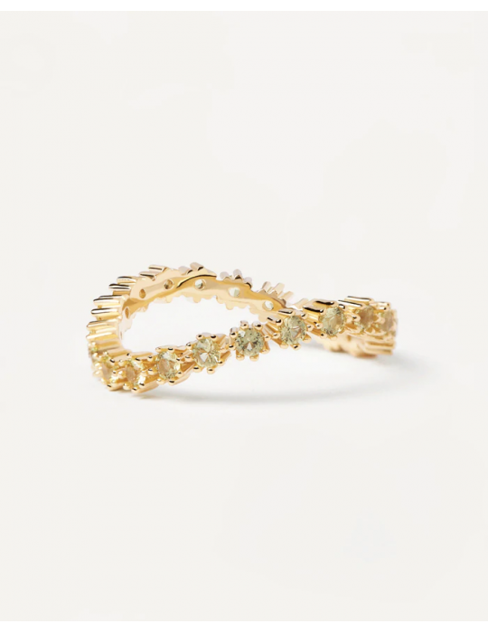 PDPAOLA - ANELLO  MOTION GREEN TIDE GOLD AN01-461