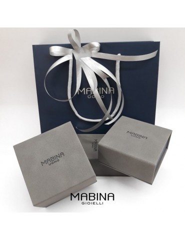 MABINA - MONO ORECCHINO CERCHIO MONOMANIA PERLA