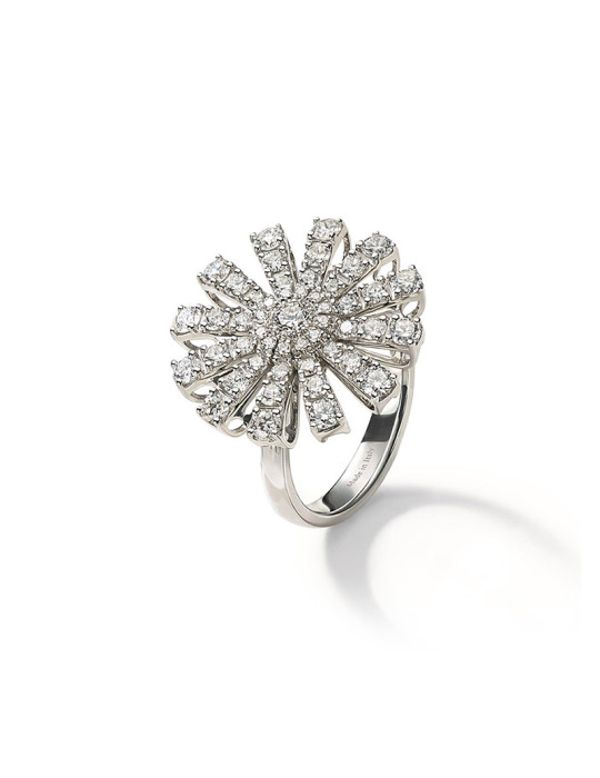 DAMIANI - ANELLO ORO BIANCO E DIAMANTI MARGHERITA