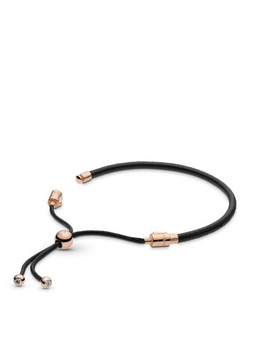 PANDORA - BRACCIALE IN PELLE NERA - 588059CBK