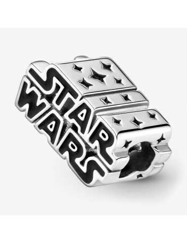 PANDORA - STAR WARS, CHARM IN ARGENTO CON LOGO 3D