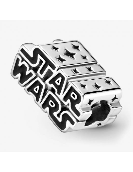 PANDORA - STAR WARS, CHARM IN ARGENTO CON LOGO 3D