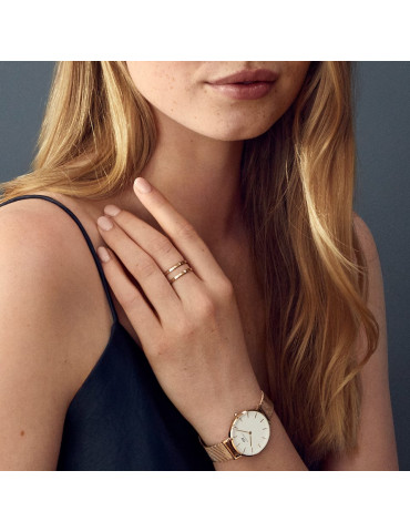 DANIEL WELLINGTON - ANELLO ELAN DUAL ROSE MIS.54