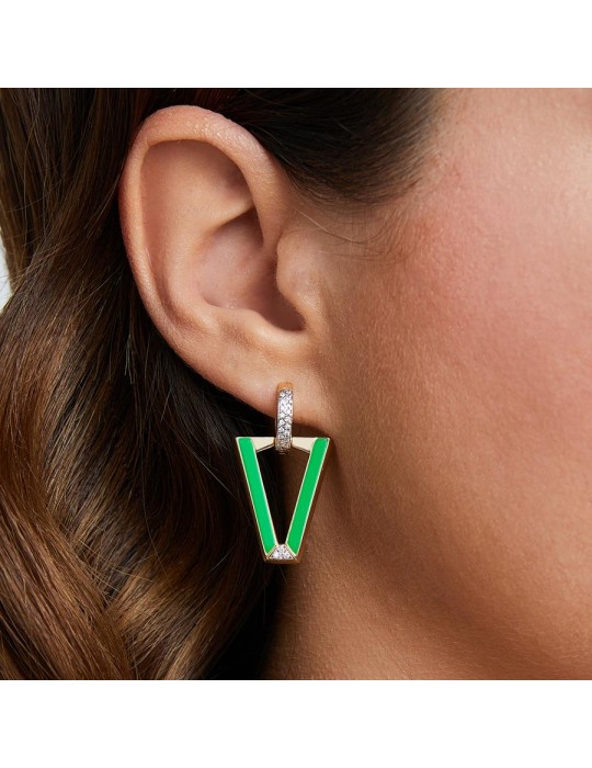 VALENTINA FERRAGNI - ORECCHINO UALI GREEN