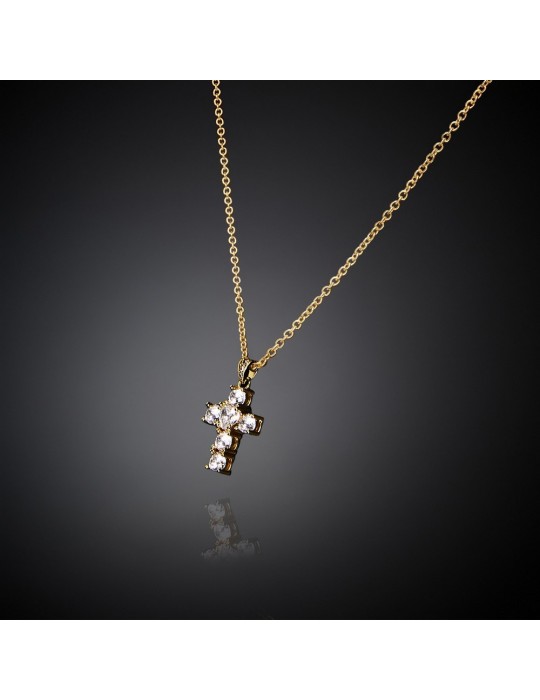 CHIARA FERRAGNI - COLLANA CROCE GOLD SMALL