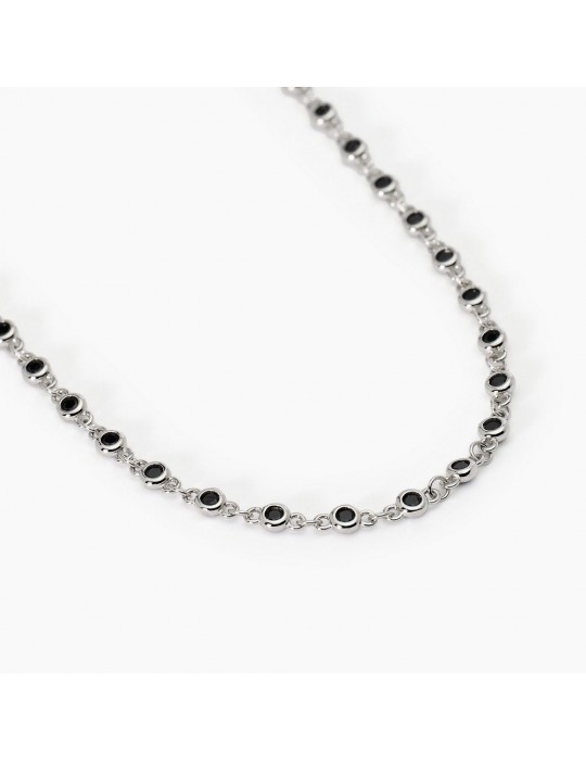 MABINA - COLLANA SKYLINE CON ZIRCONI NERI - 553580