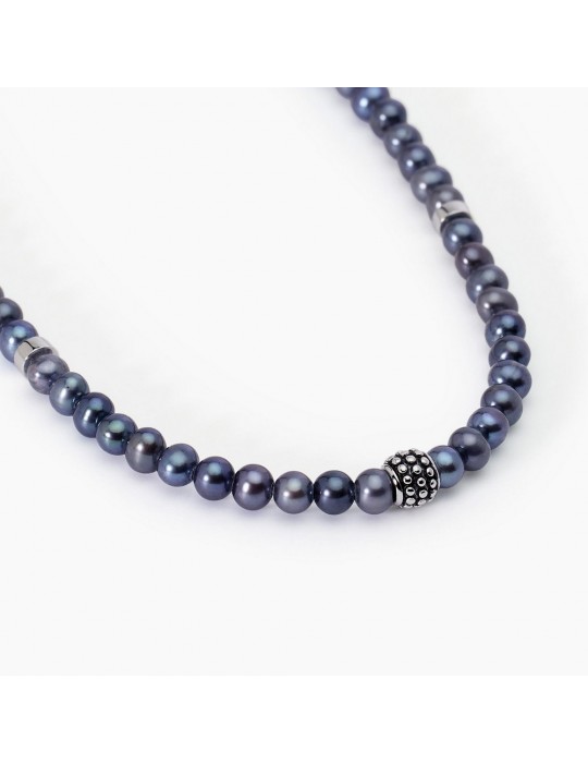 MABINA - COLLANA GIOVANE RIBELLE CON PERLE NERE