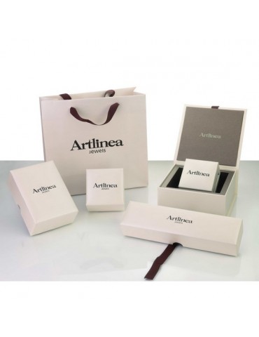 ARTLINEA - COLLANA IN ORO DIAMANTI E ACQUAMARINA