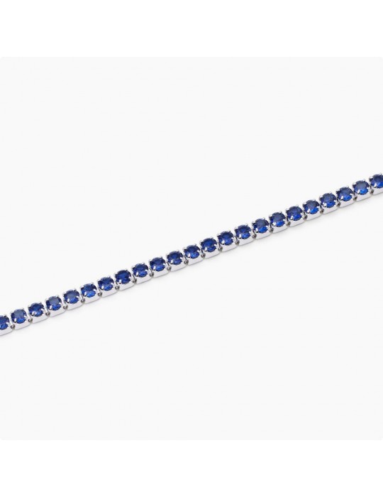 MABINA - BRACCIALE MINI TENNIS ZAFFIRI SINTETICI