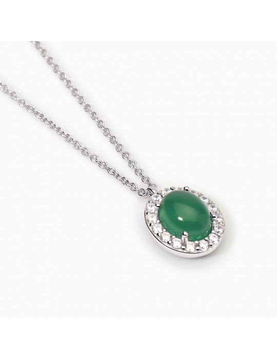 MABINA - GIROCOLLO GINEVRA CON AGATA VERDE 553700