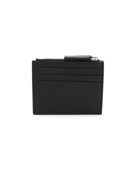 RASPINI - PORTACARTE CON ZIP IN PELLE LISCIA