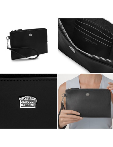 RASPINI - POUCH IN PELLE LISCIA - L0010