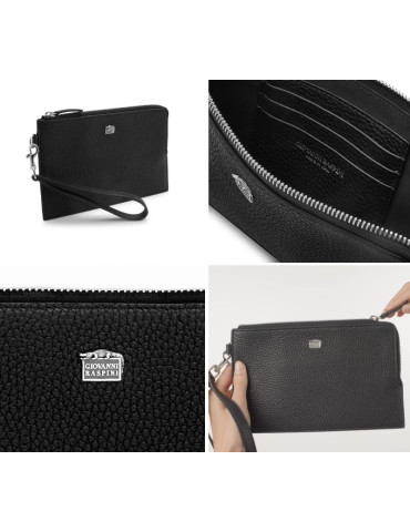 RASPINI - POUCH IN PELLE GOFFRATA - L0020