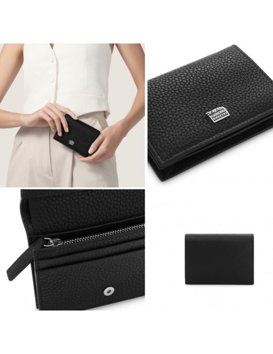 RASPINI - PORTAFOGLIO ZIP INTERNA PELLE GOFFRATA