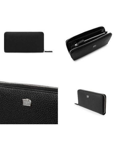 RASPINI - PORTAFOGLIO ZIP GRANDE PELLE GOFFRATA