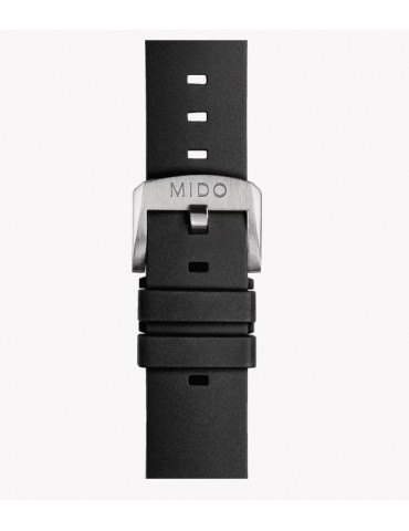 MIDO - CINTURINO IN CAUCCIÙ NERO TV BIG DATE