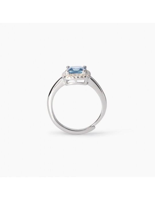 MABINA - ANELLO COOL OR RETRO AZZURRO - 523450