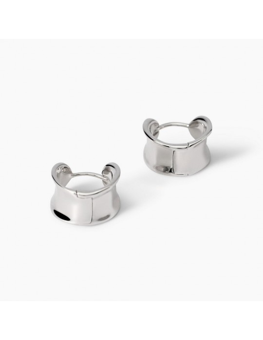 MABINA - ORECCHINI A CERCHIO AMAZING SILVER 563888