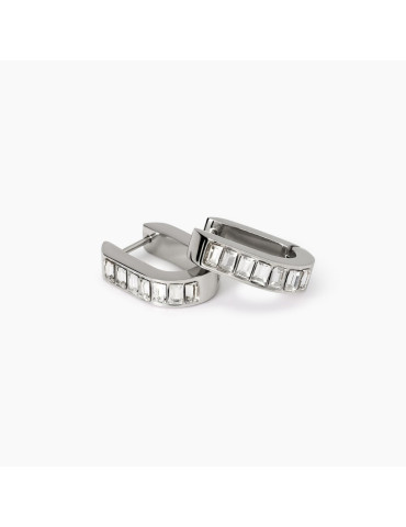 KIDULT - ORECCHINI STYLE 21 SILVER ZIRCONI 861027